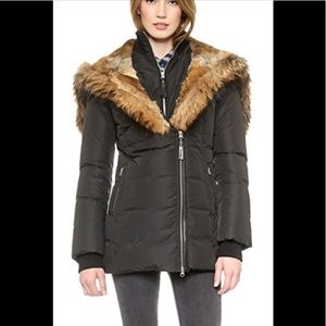 Mackage Black Akiva Jacket Size XS with Fur Hood